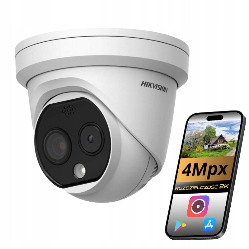 Kamera termowizyjna Hikvision 4MP PoE IP67 DS-2TD1228-2/QA monitoring