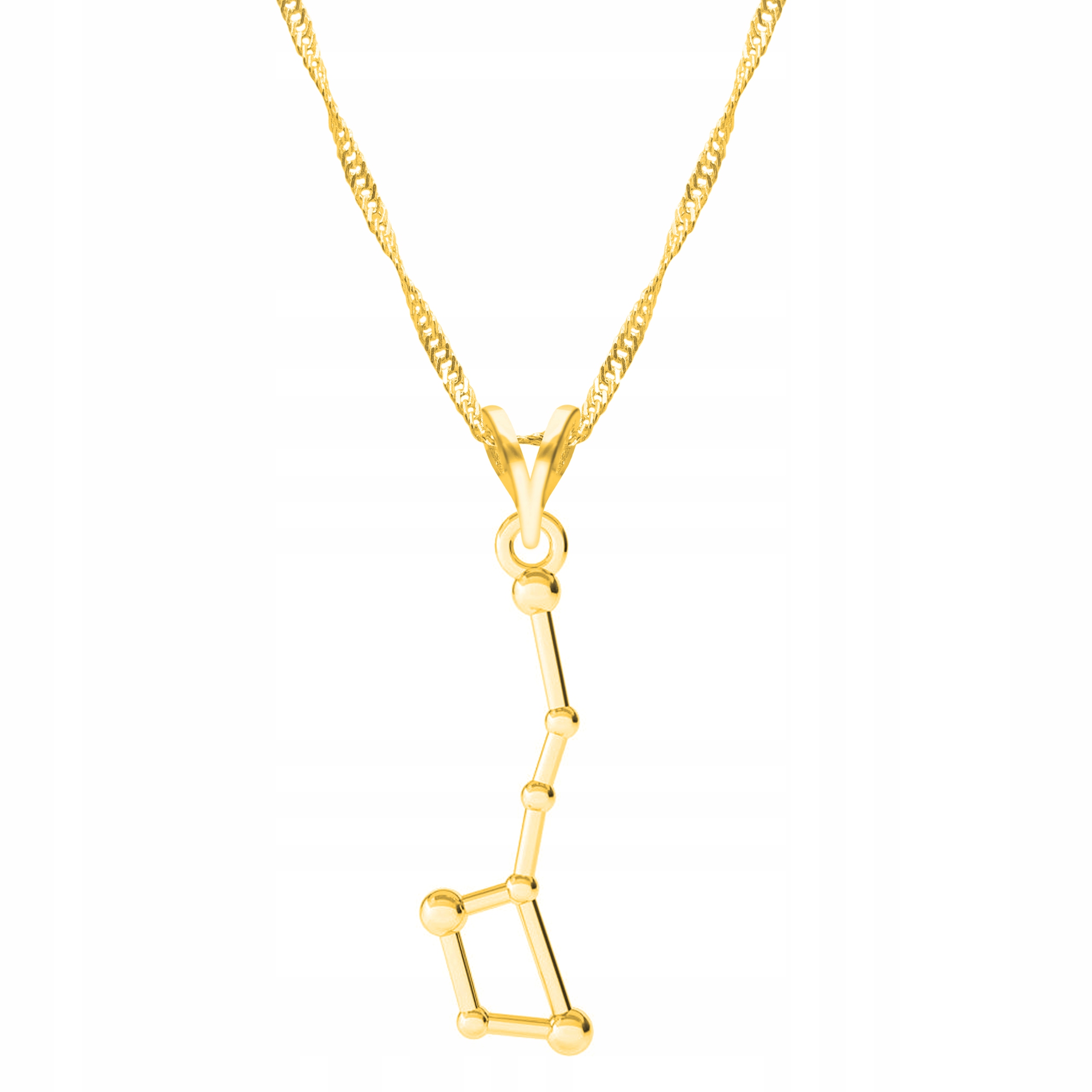 Řetízek zlatý náhrdelník 925 Souhvězdí