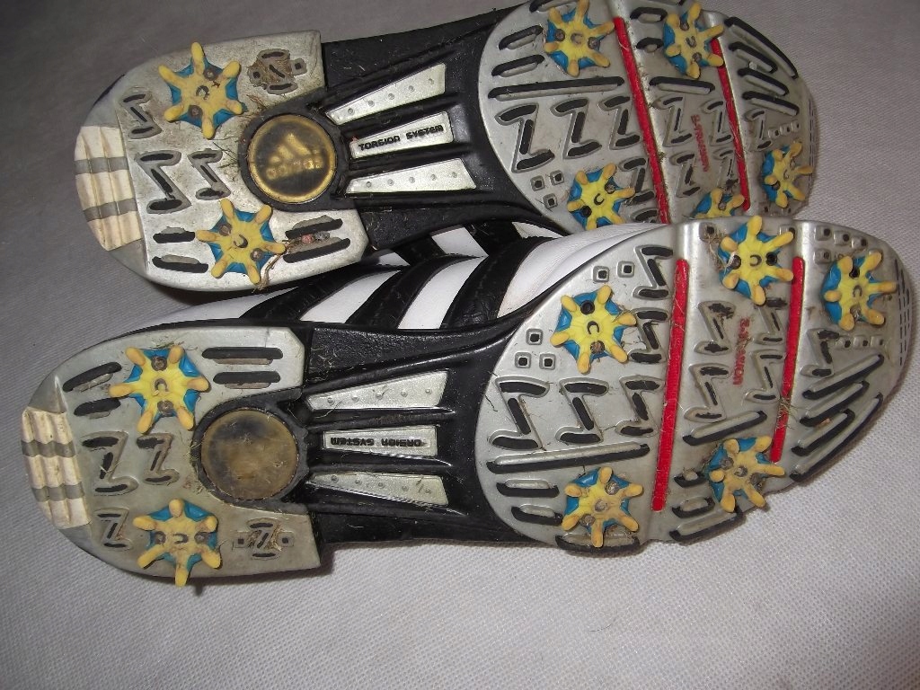 ADIDAS ADIPRENE BUTY DO GOLFA SKÓRA NAT. ROZ 46 Kolor biały