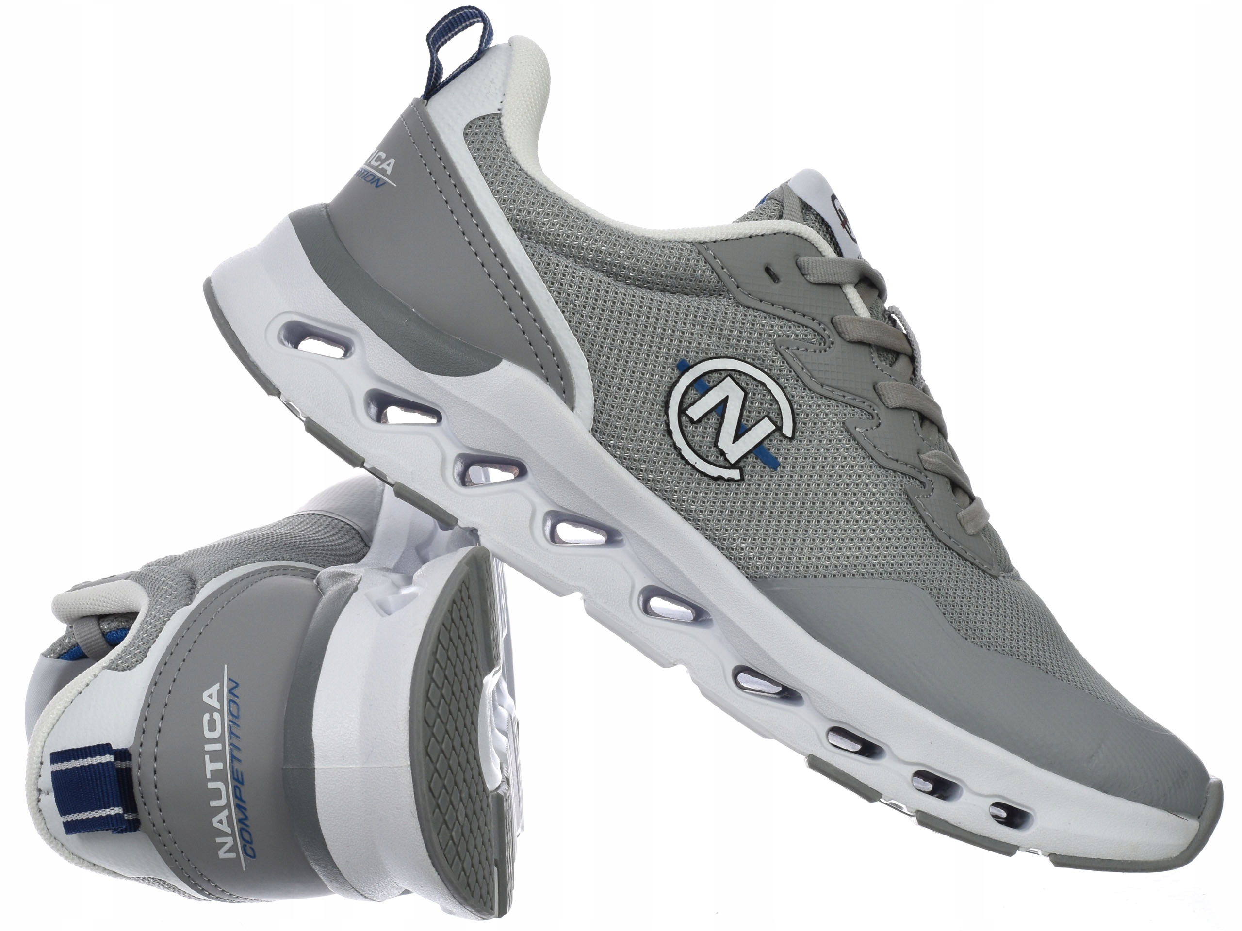 Buty męskie Nautica Competition Ayden adidasy na lato Szare