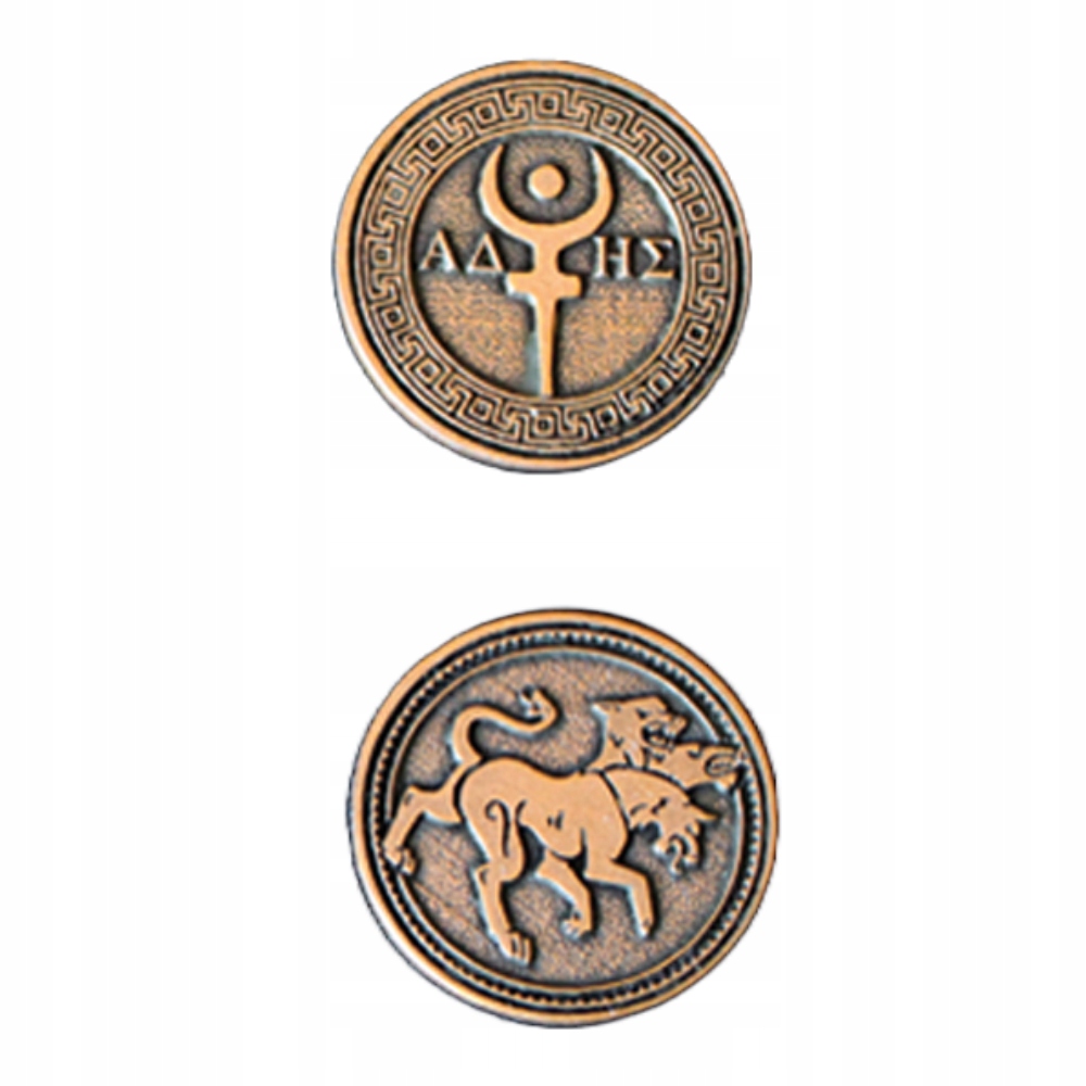 ZESTAW 24 MITOLOGICZNYCH METALOWYCH MONET LARP RPG Nazwa Zestaw 24 Mitologicznych Metalowych Monet