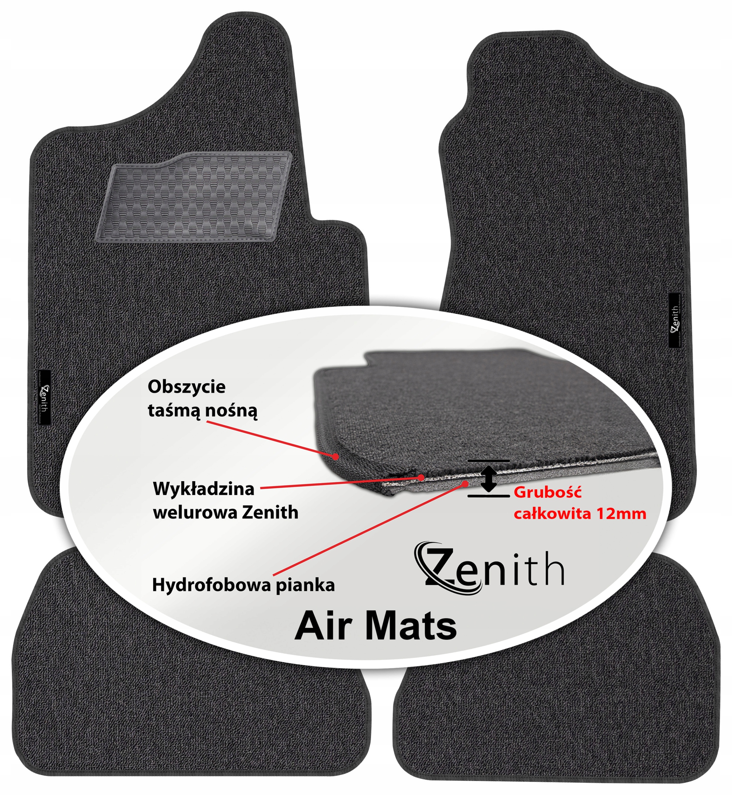 Chevrolet Tahoe I 1995-2000 Velúrové koberčeky do auta Zenith Air Mats