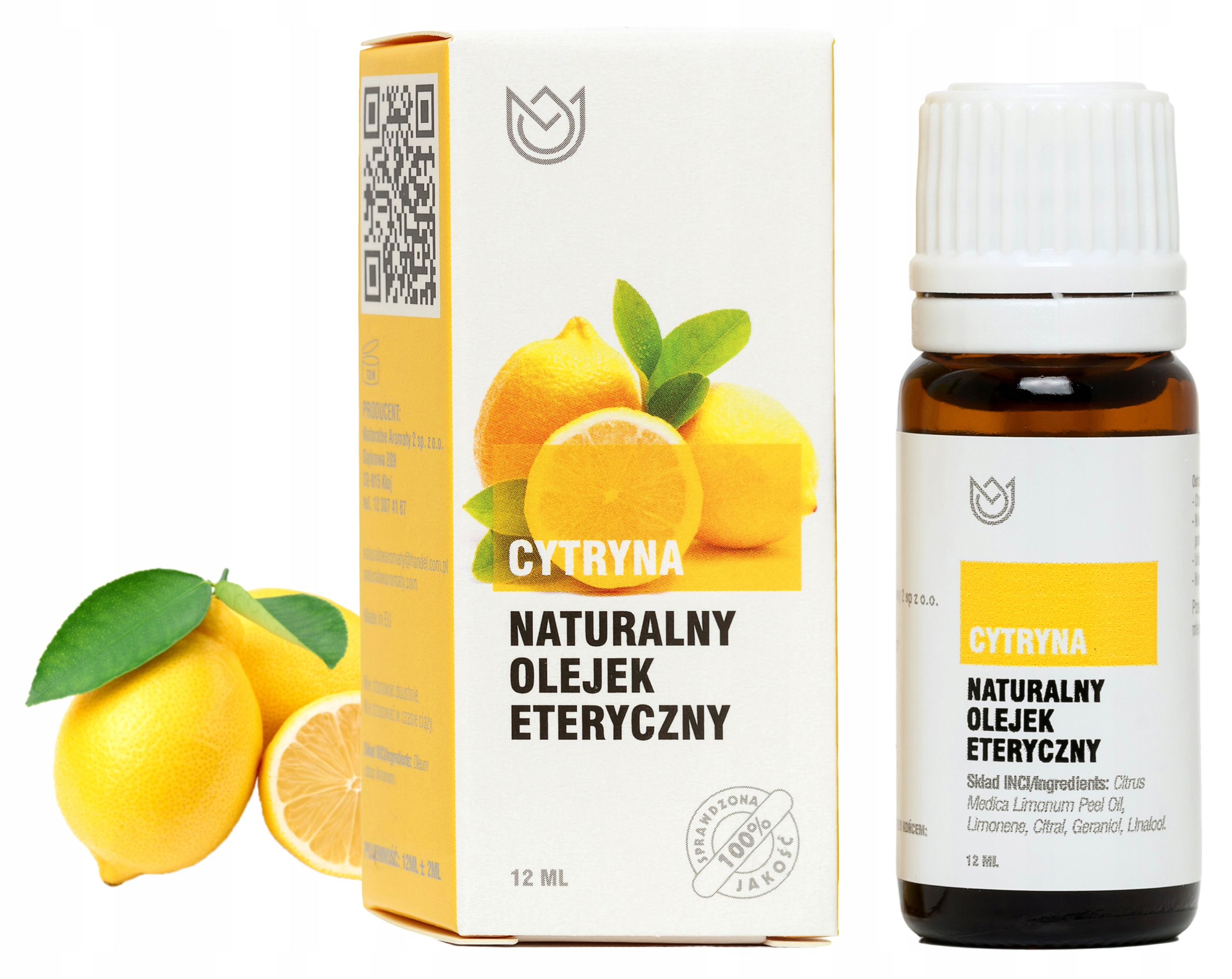 

Cytryna Olejek Eteryczny 12 ml, Sebum, Cytrynowy