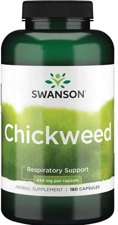 Swanson Chickweed, 450mg, 180 kapsułek