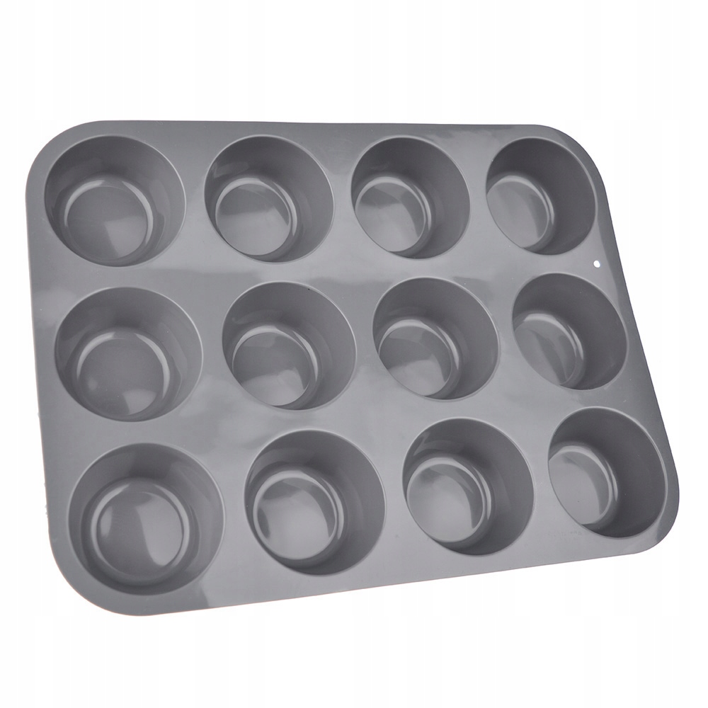 FORMA DO MUFFINEK SILIKONOWA 12 GNIAZD 6 CM Średnica 6.3 cm