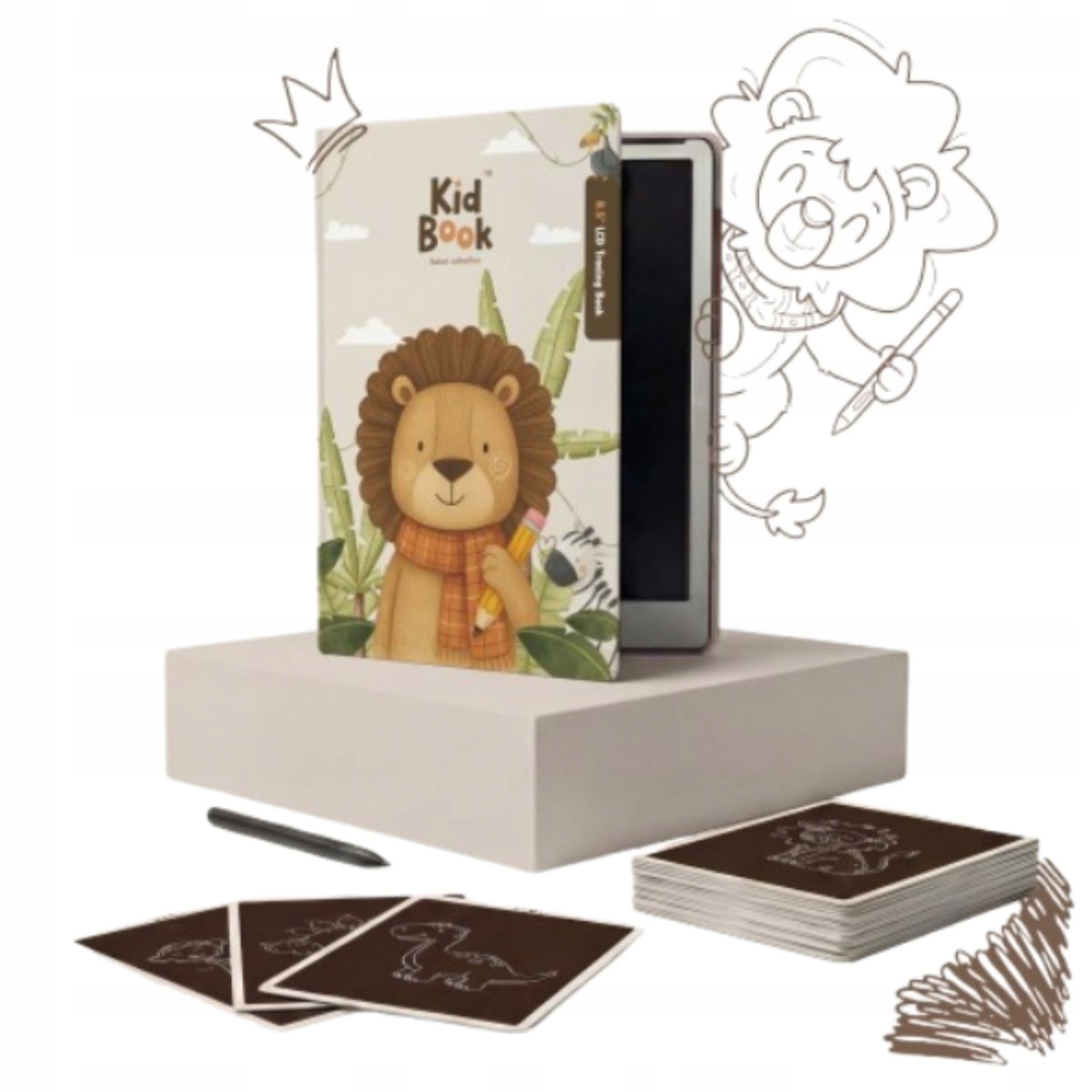 KidBook Tablet Graficzny z kartami pracy do rysowania Safari