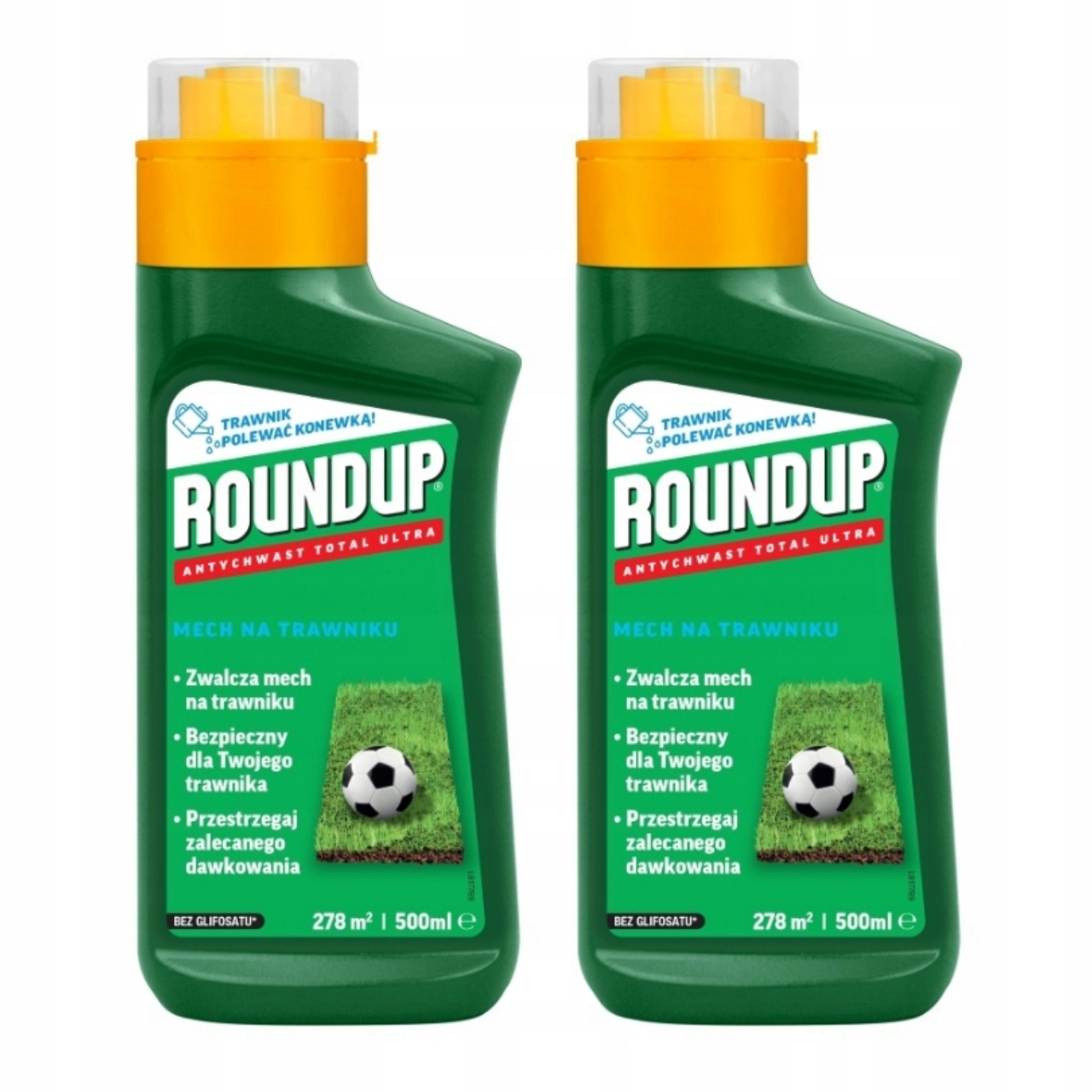 Roundup Antymech zwalcza mech w trawniku oprysk na trawnik na mech 1L