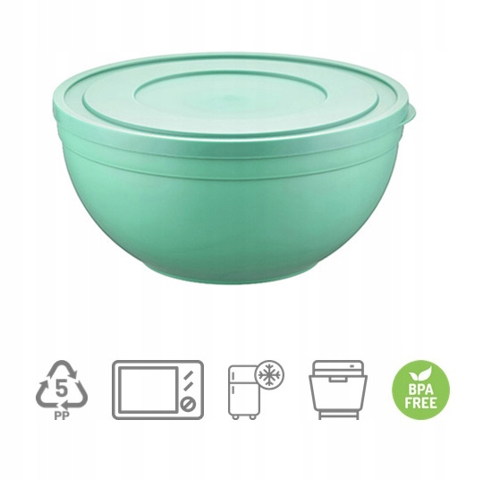 MISKA DO WYRASTANIA FORMOWAŃ CIASTA Z POKRYWKĄ 6L ZAMYKANA FORMA FREE BPA EAN (GTIN) 5905527403592