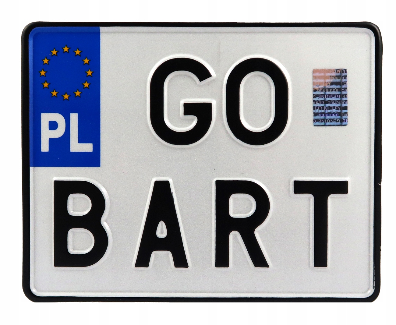 

Tablica motocyklowa,polska do ramki rejestracyjnej