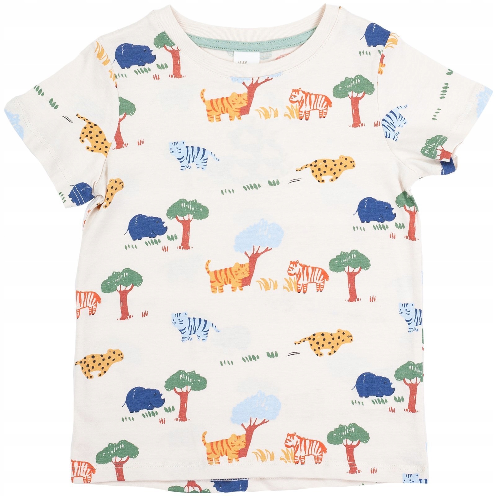 

T-shirt bluzka zwierzęta Chłopiec 80 H&m