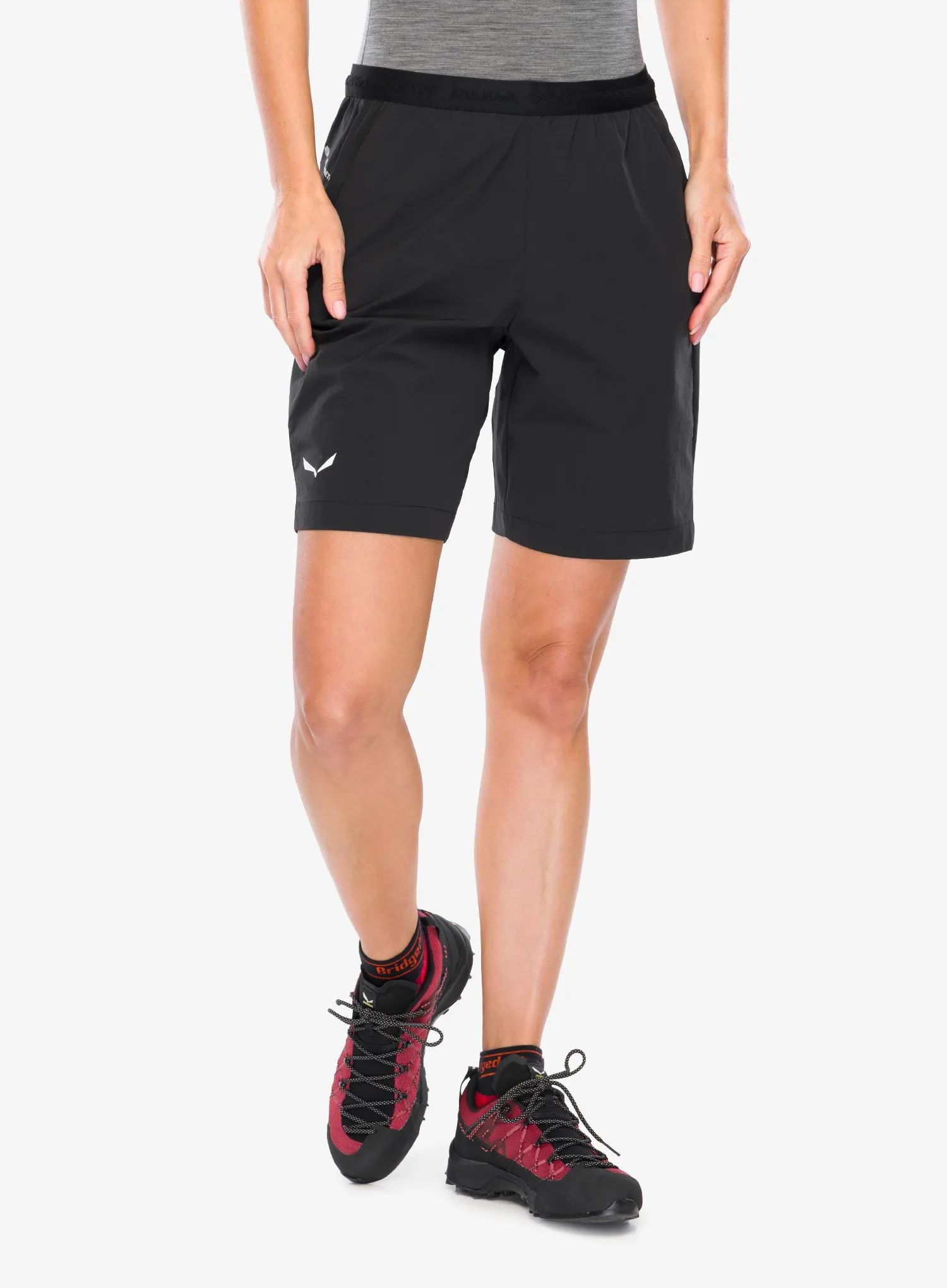 Kraťasy turistické kraťasy Salewa Puez 4 Shorts black out 34 (xs)