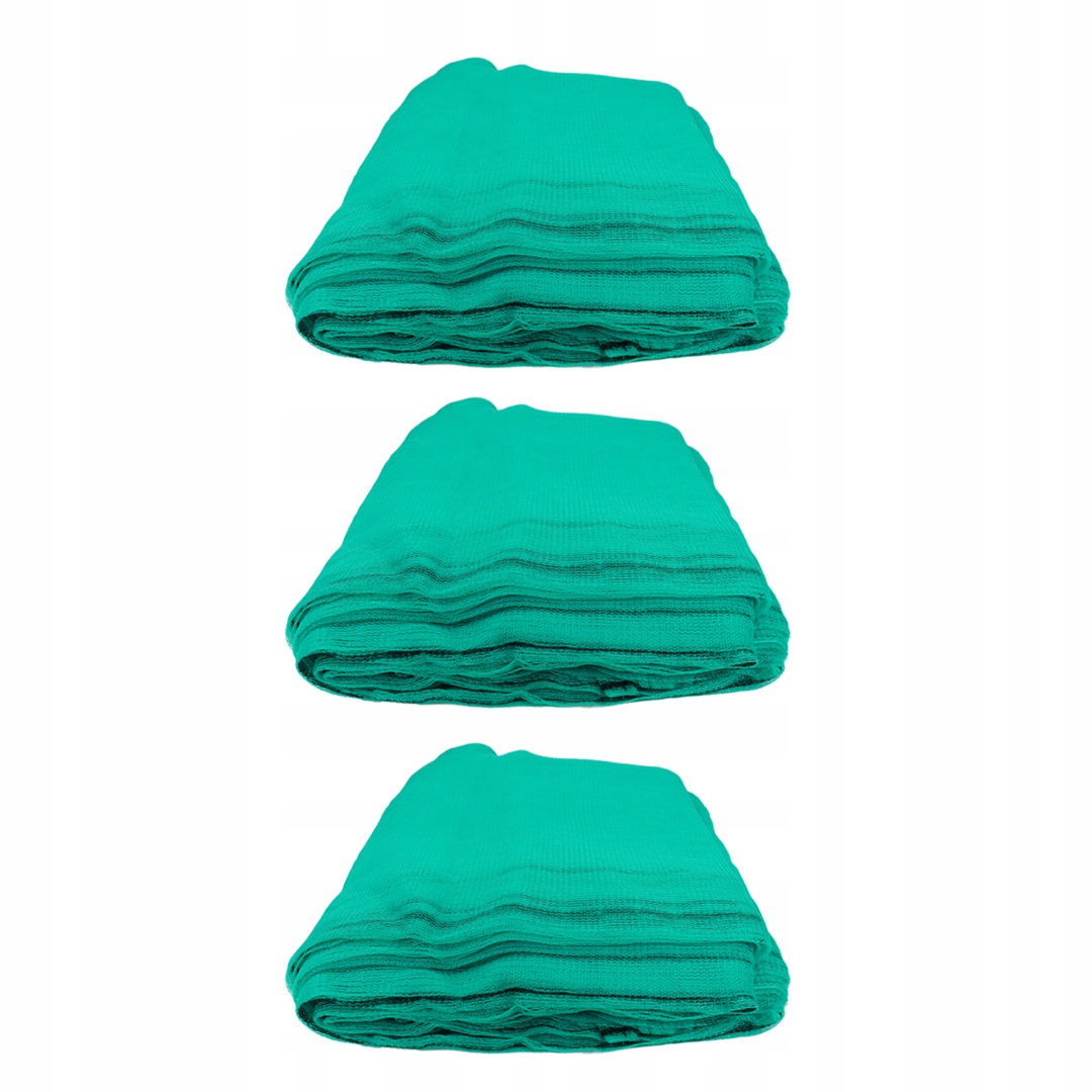 Siatka zielona ochronna na rusztowanie 3,07x20m Wytrzymała 60g/2 Zestaw 3x