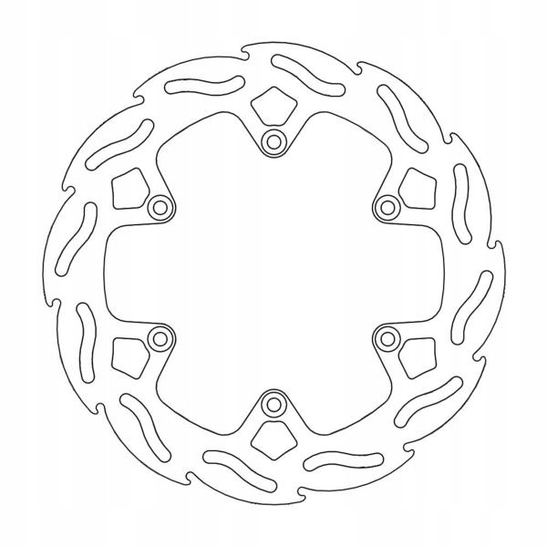 Moto-master Brzdový Kotúč Zadná Factory Ktm, Husaberg 220 MM 4,4MM Hrubá