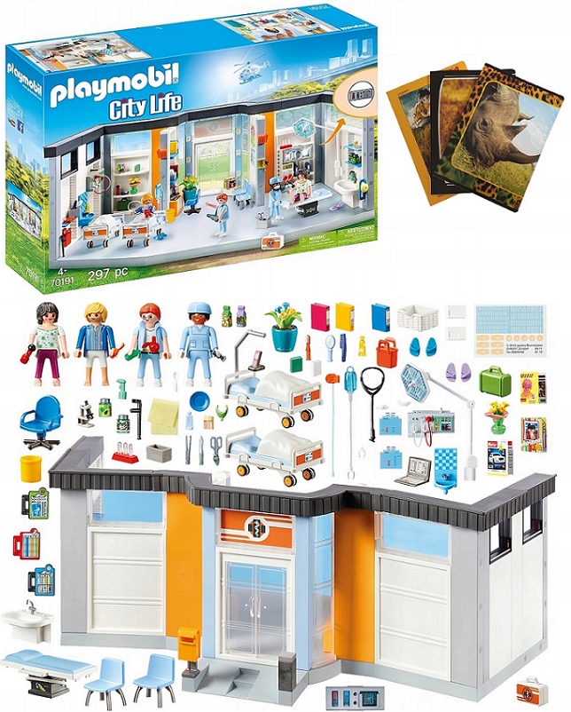 

Klocki Playmobil 70191 Szpital Z Wyposażeniem