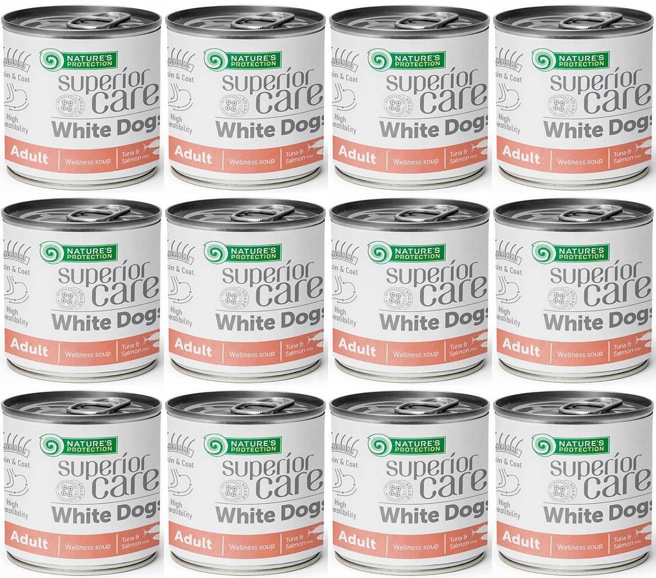 Levně Polévka z bílého lososa Nature's Protection 12 x 140 ml