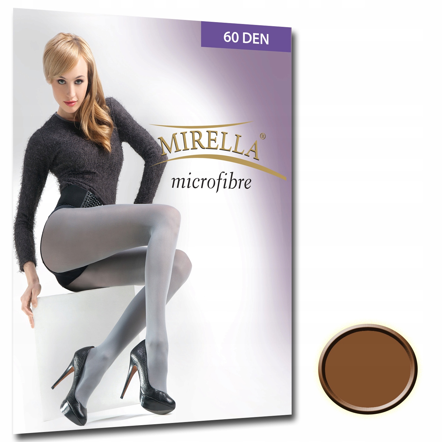 

Mirella Rajstopy microfibra 60 den 4/XL Bronzo