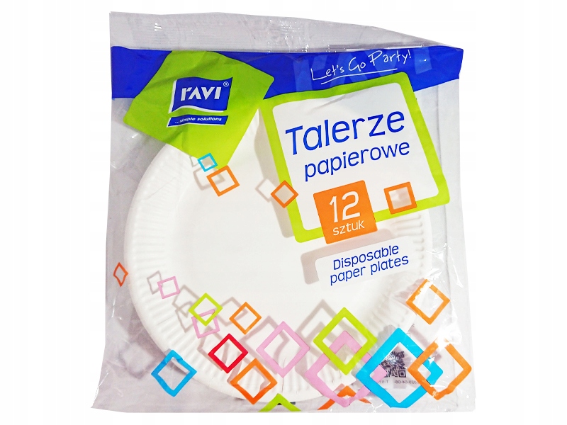 

Talerze jednorazowe 23cm 12 szt