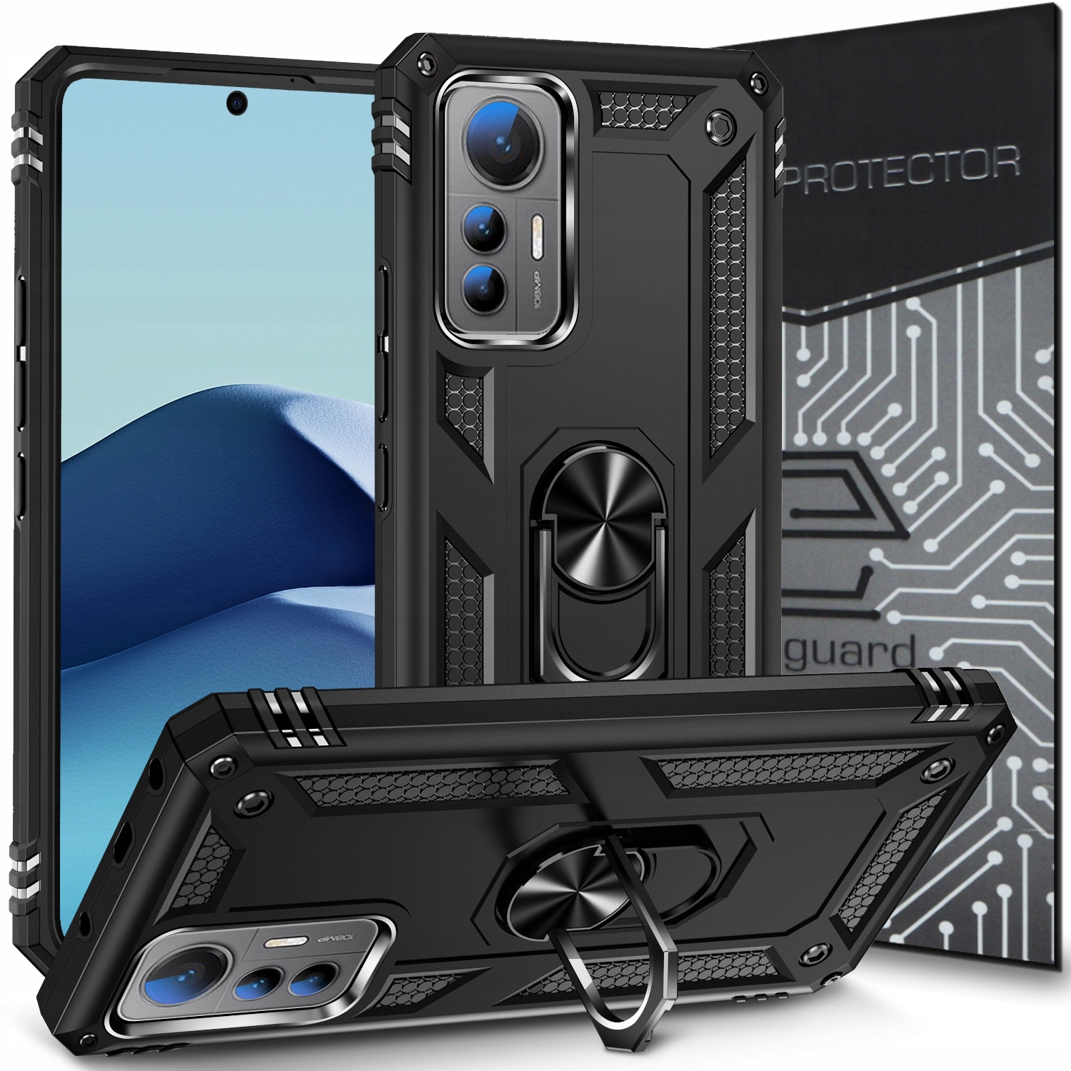 

Case Obudowa Etui Pancerne+szkło do Xiaomi 12 Lite