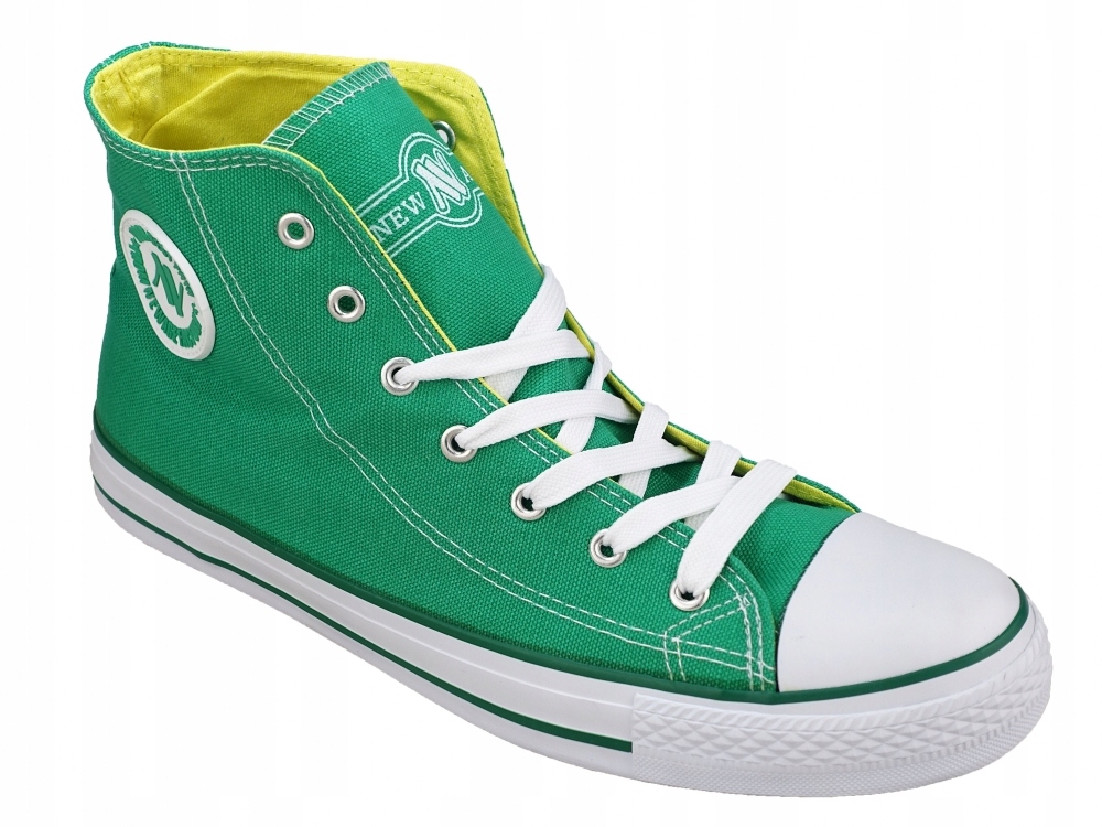 TRAMPKI WYSOKIE CZARNE TENISÓWKI MĘSKIE CONVE Wzór dominujący bez wzoru