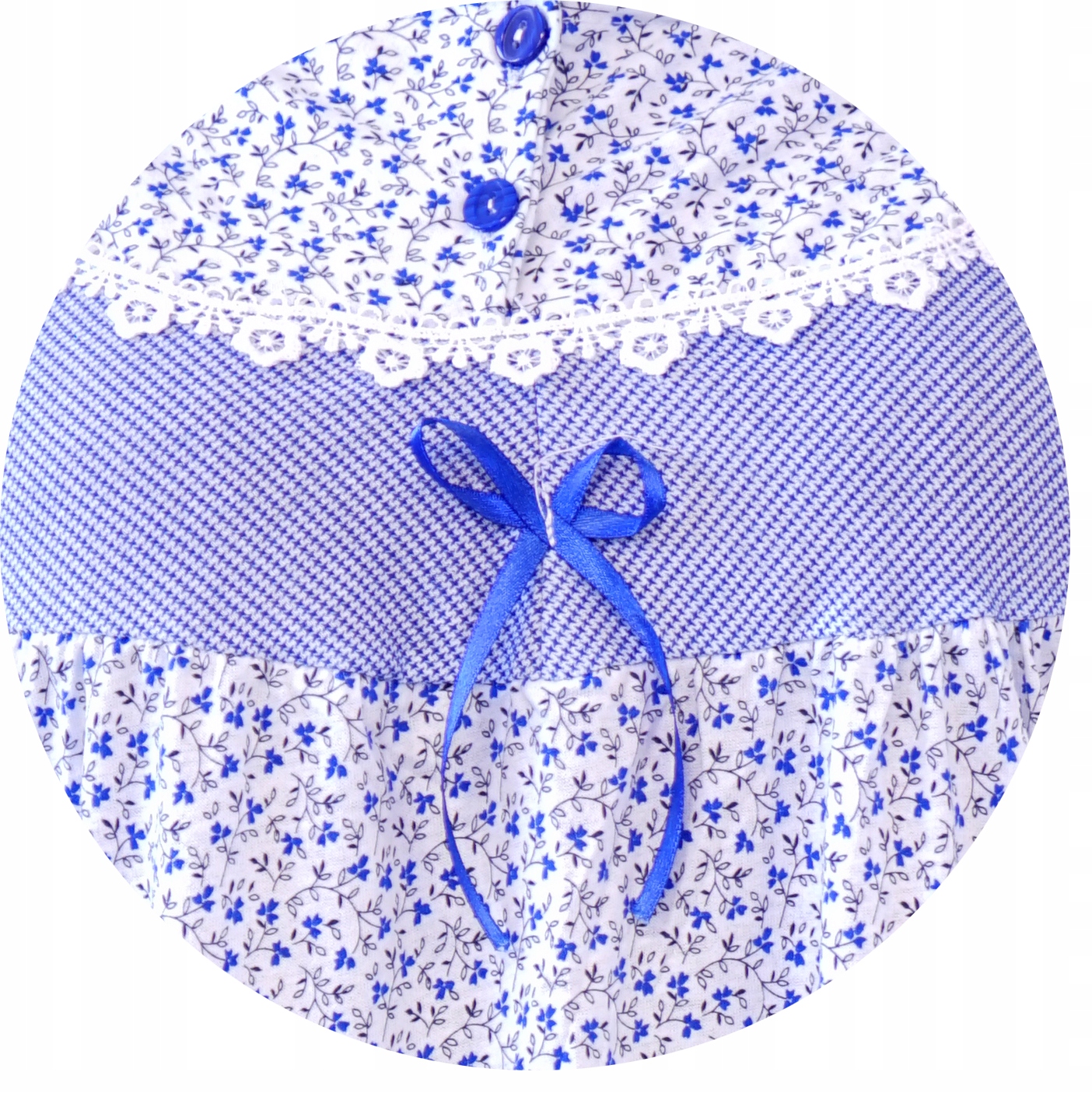 Koszula nocna damska z krótkim rękawem SENTINA bawełniana z haftem/koronką Marka Inna marka