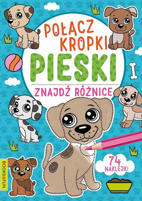 Połącz Kropki Pieski Znajdź Różnice 74 Naklejki