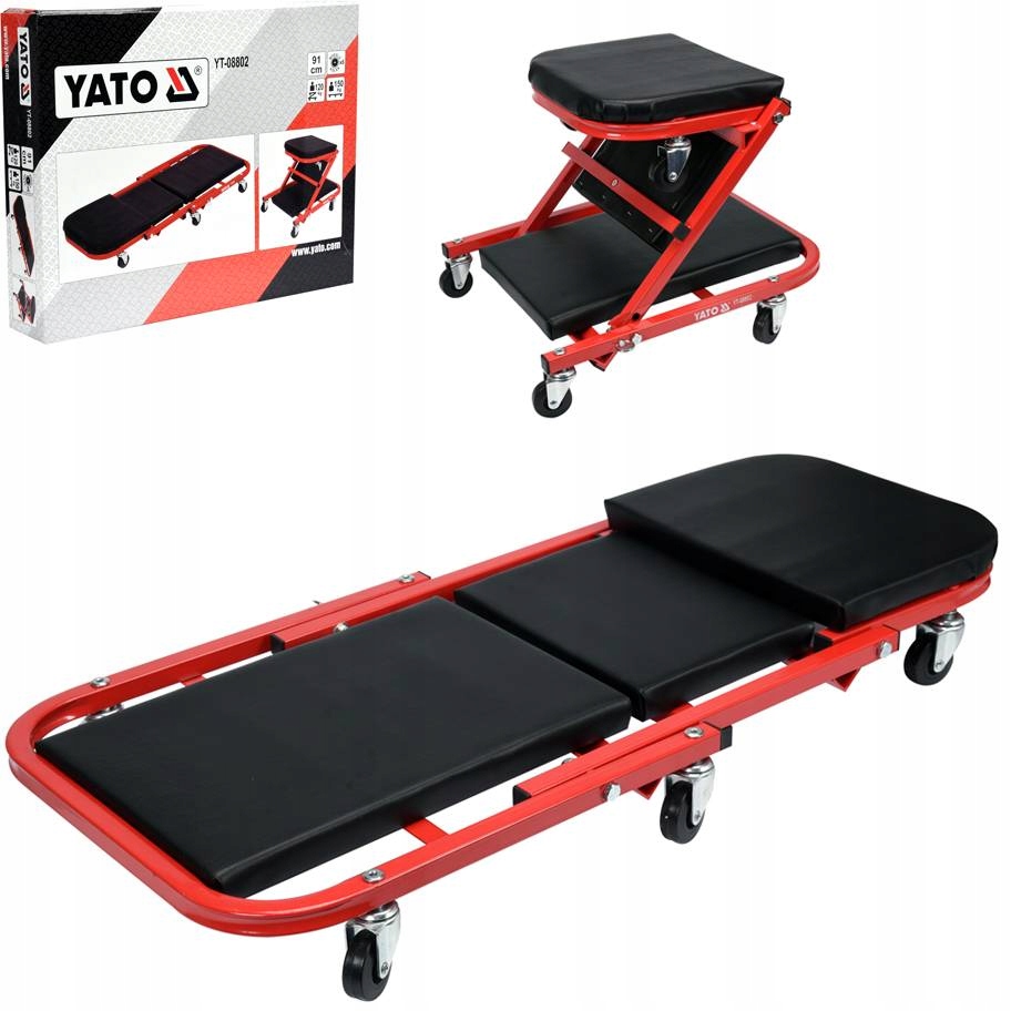 

Yato Leżanka Siedzisko Warsztatowe 120/150kg 2w1