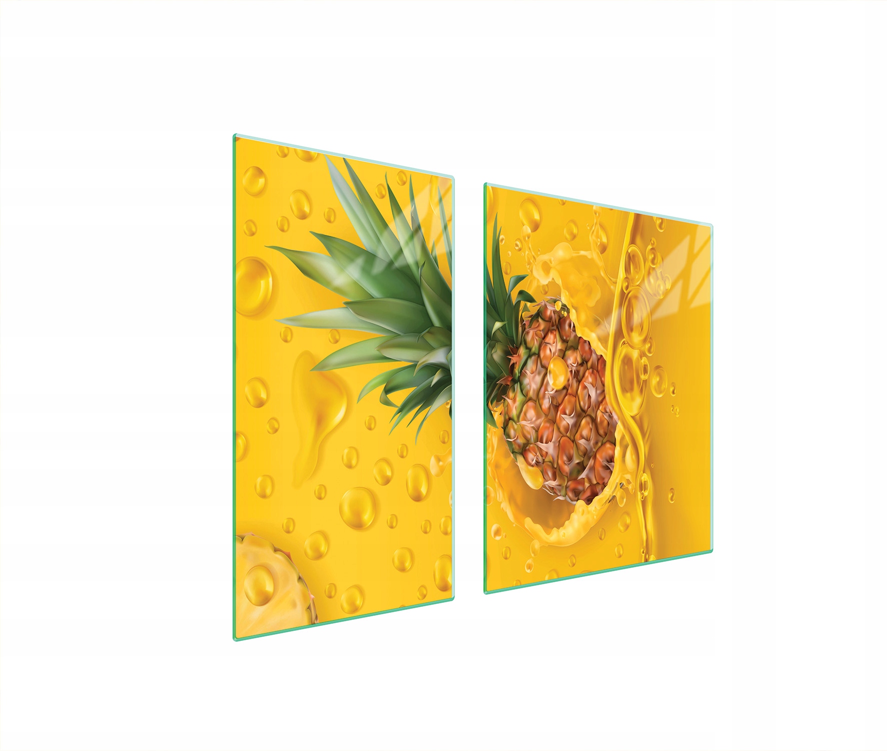 Skleněná Ochranná Deska Na Sporák 90x52 Ananas Tvrzené Sklo