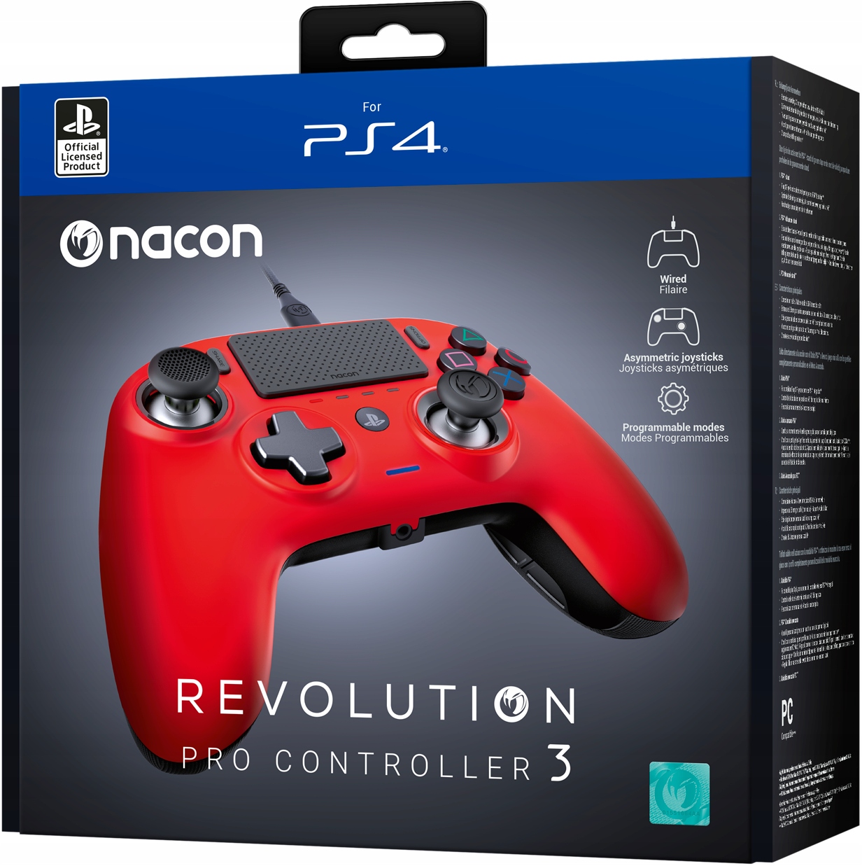 Nacon PS4 Pad Revolution Pro Controller 3 Red