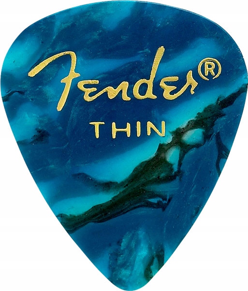 Fender 351 Ocean Turquoise Pick Thin kostka gitarowa 0.46mm