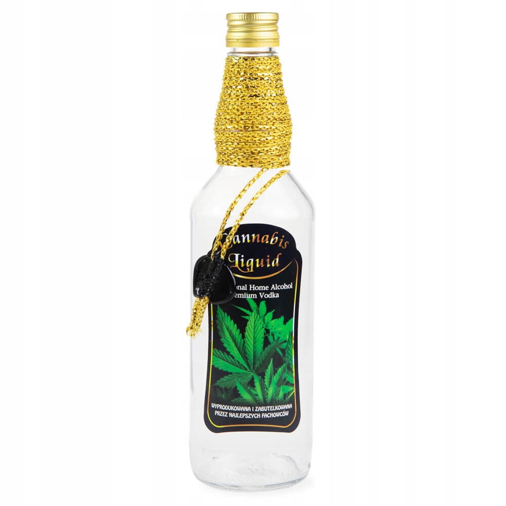 

Butelka zdobiona monopol 500ml Cannabis