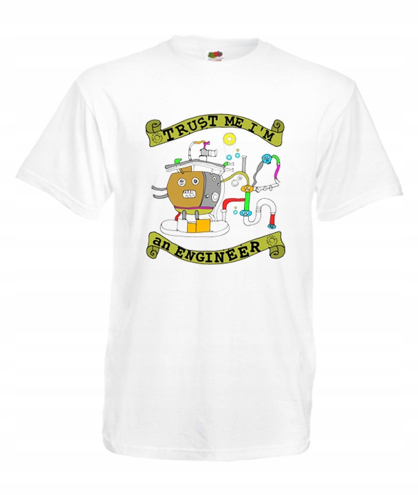 

XXXL Koszulka Męska Inżynier Leniwiec Engineer