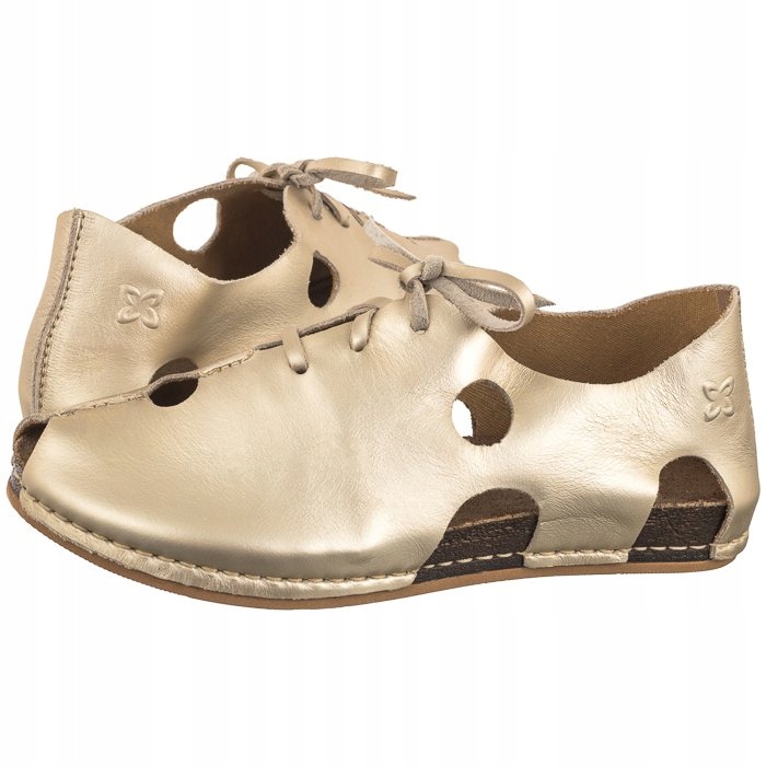 Dámské polobotky Elegantní obuv Maciejka Zlatá 06431-25/00-6