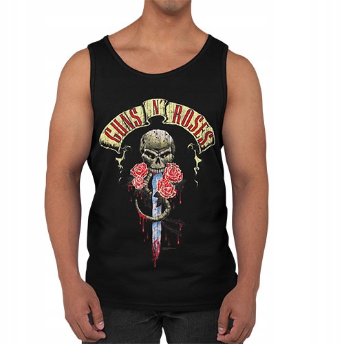 TANK TOP HORROR/ROCK GUNS N ROSES SKULL HEAD