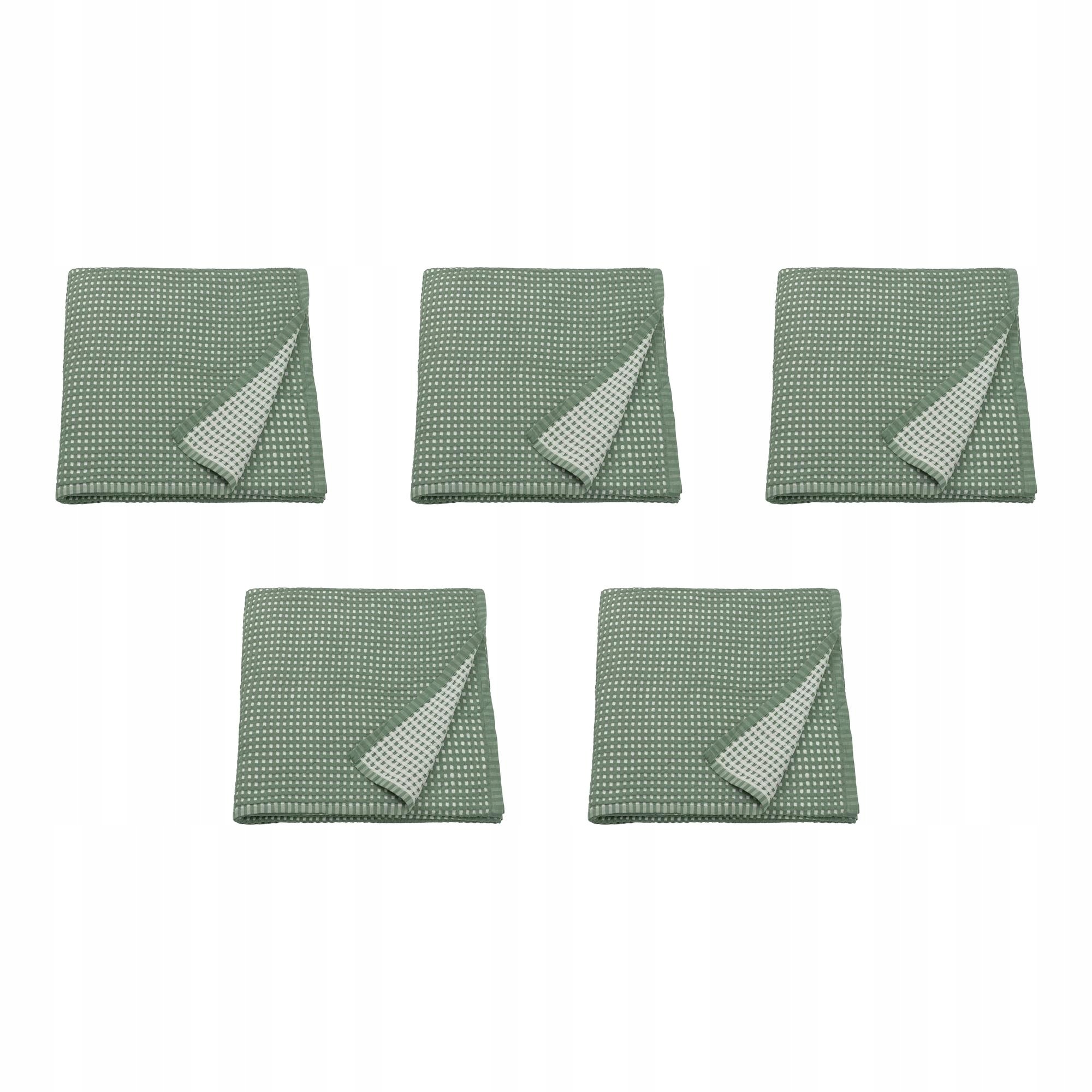 5 ks Přehoz Pelartuja zeleno-šedý 230 x 250 cm bavlna