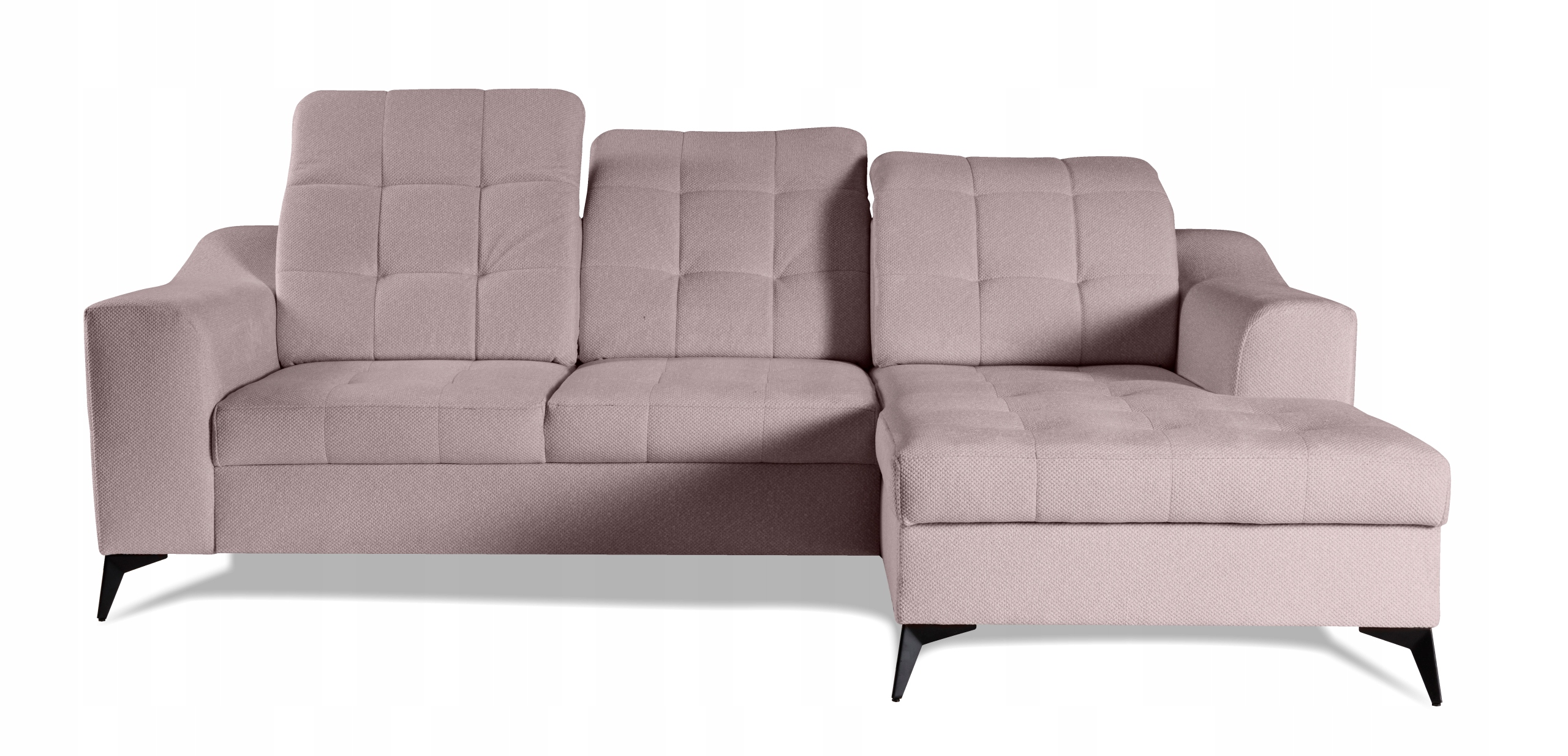 Rohová Sedací Souprava Coco s funkcí spaní 250 x 180 cm, nastavitelné opěrky hlavy, moderní design
