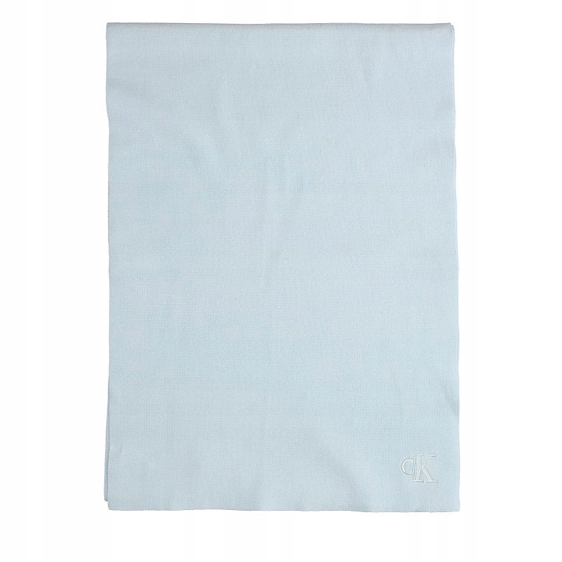 Modrý šátek Calvin Klein LV04D8021G 5F9 Ck Fine Rib Scarf Palest Blue