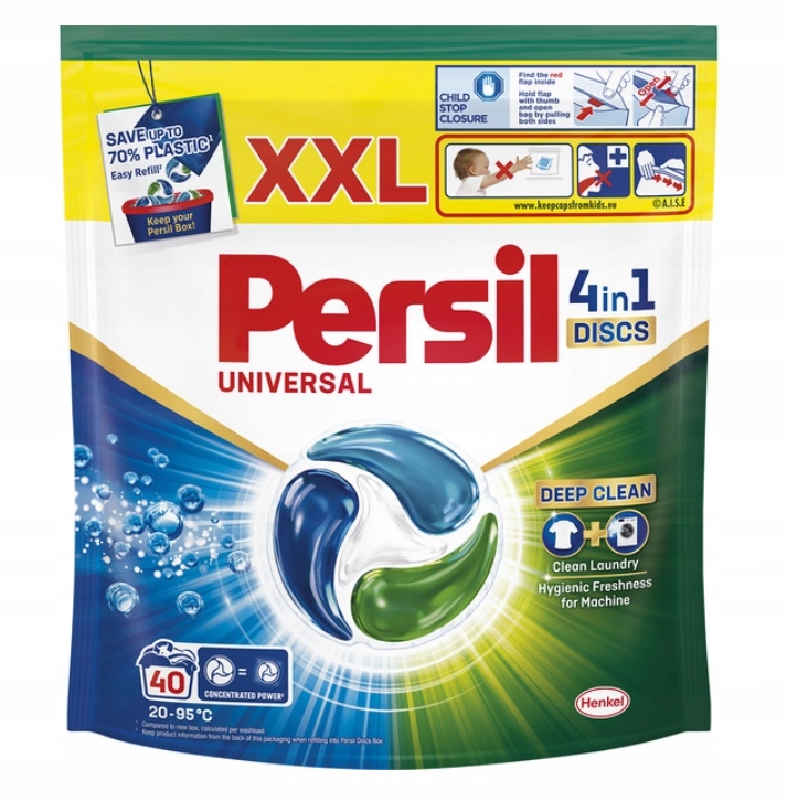 Levně Kapsle na praní Persil Discs 4 in 1 Universal 40 ks