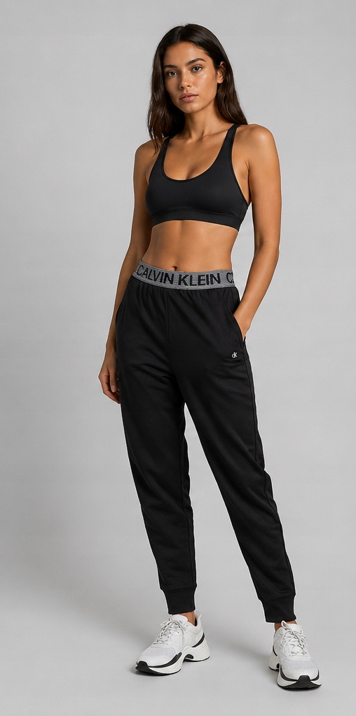 Calvin Klein Dámské Černé Tepláky S Logem S CK26 1A3F5* S 1_3