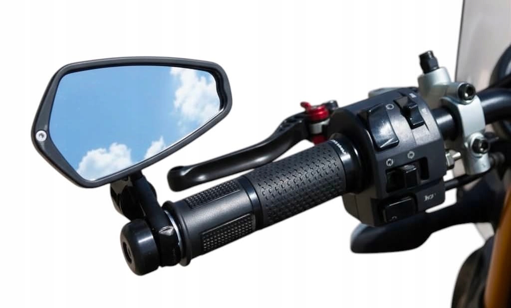 Lusterka motocyklowe na końce kierownicy Hebe Uniwersalne Bobber Skuter