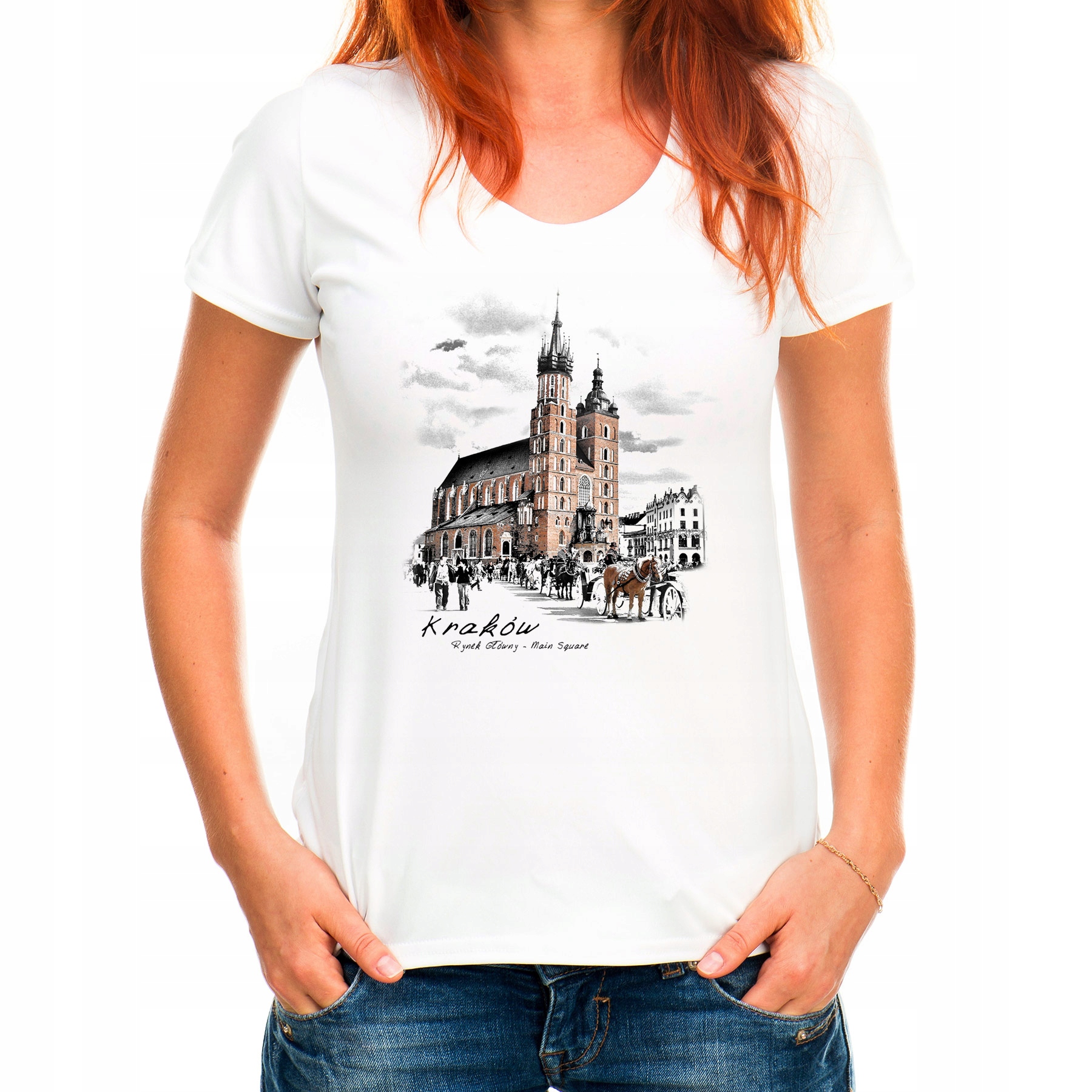 

Koszulka Kraków Kościół Mariacki (L):: Xs,: biały