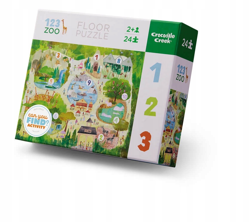 Puzzle double face silhouette 24 pcs 'La petite animalerie' Crocodile Creek