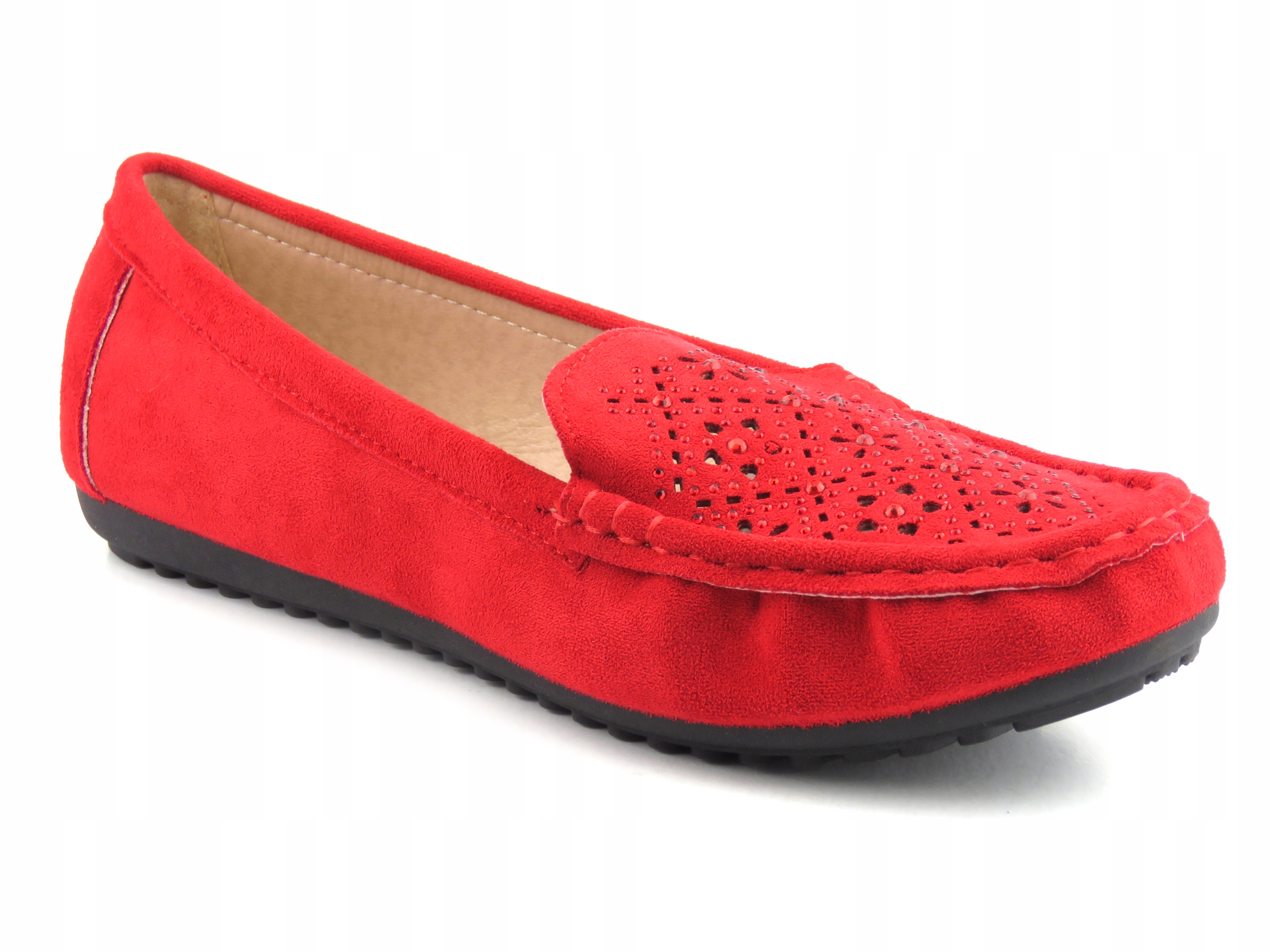 

Mokasyny damskie buty Sabatina kolor czerwony r.37