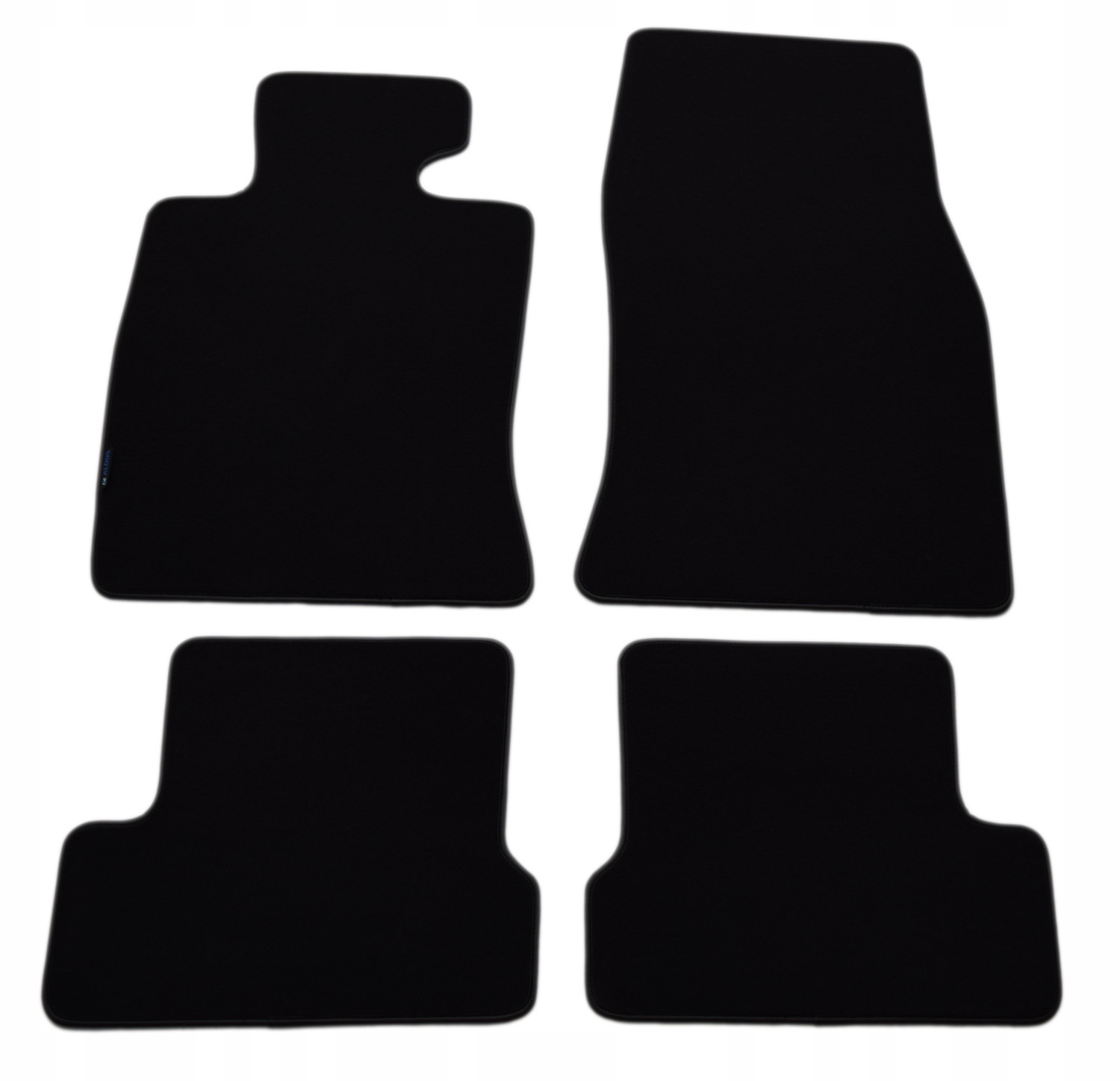 Czarne dywaniki welurowe Diamond, Lamówka - Mini One R56 2006-2014r.