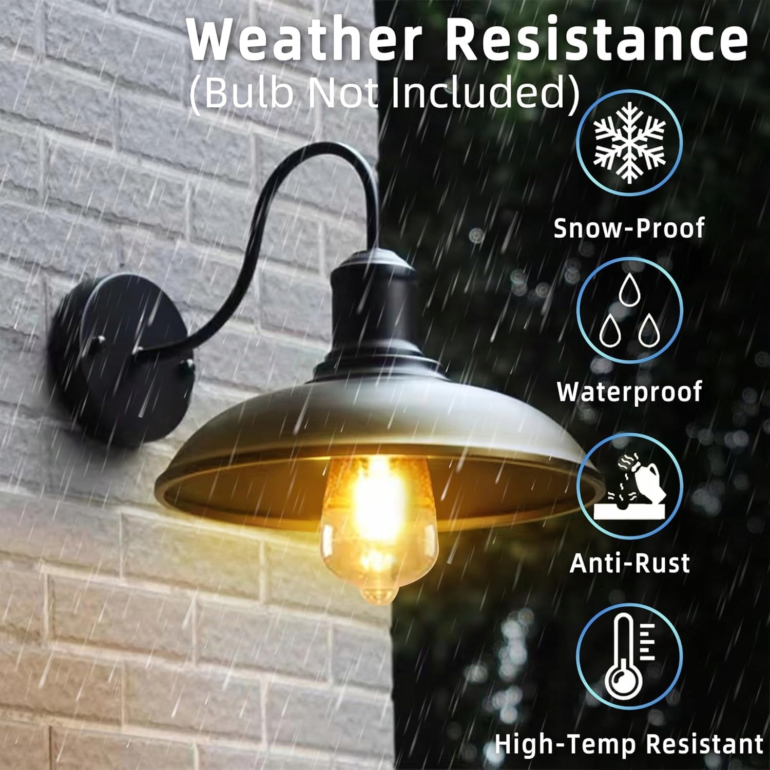 Lampa Zewnętrzna Ścienna Industrialna Czarna Aluminiowa E27 IP65 WYQSX — miniatura 2