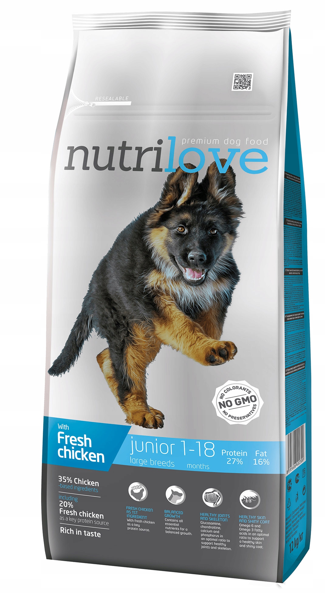 Nutrilove Premium Dog Junior Large 12kg