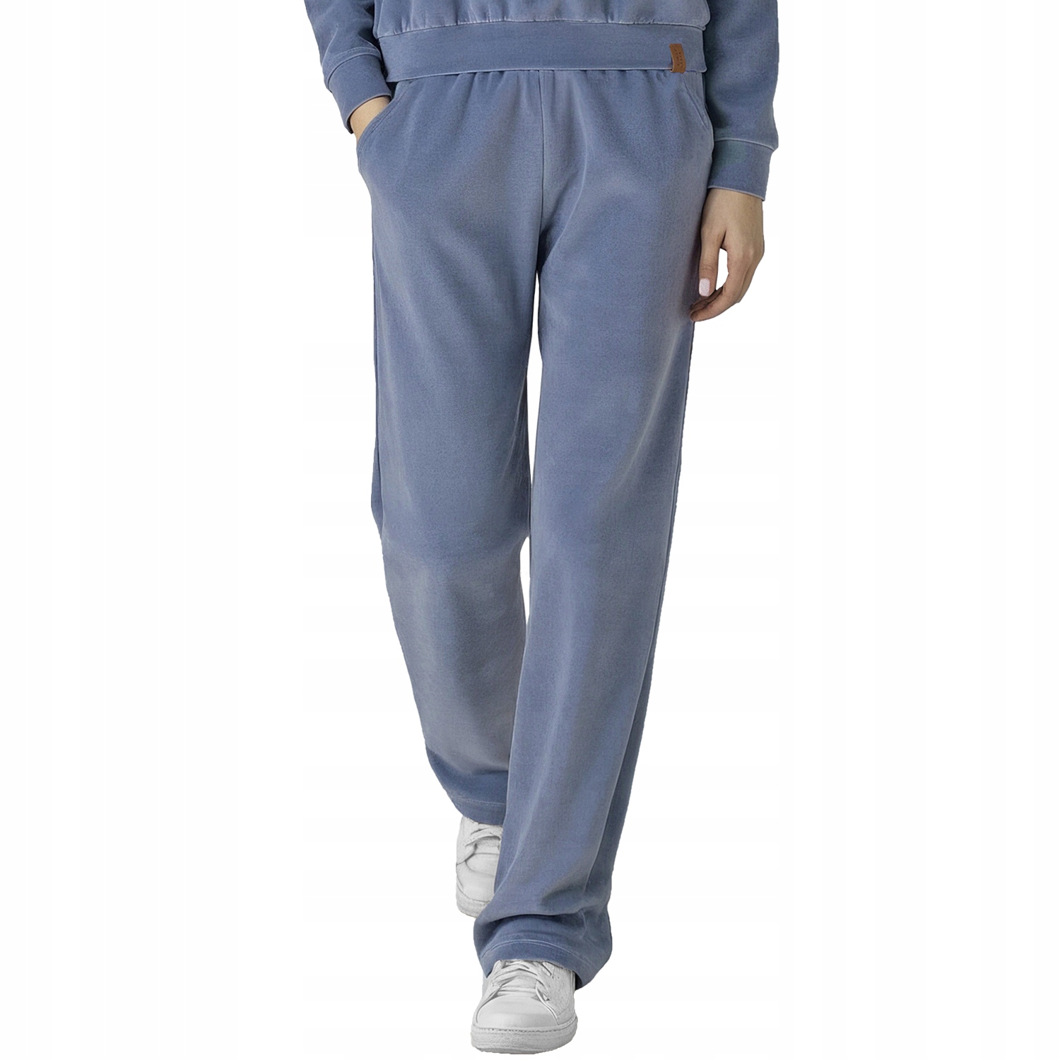 Vivisence 9105 modré velurové kapsy dlouhé teplákové kalhoty 2XL