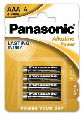 

Baterie Panasonic Alkaliczne Power LR3/AAA 1.5V X4