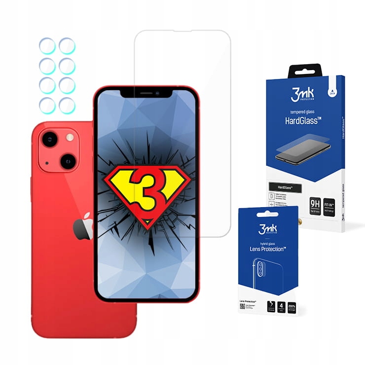 

Szkło 3mk na ekran i aparat do iPhone 13 Mini