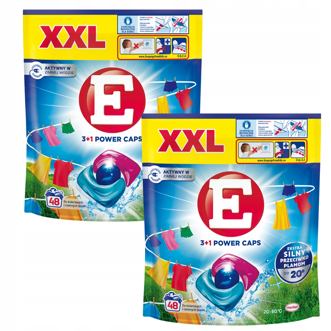 E Caps Color kapsułki do prania 2x 48 szt
