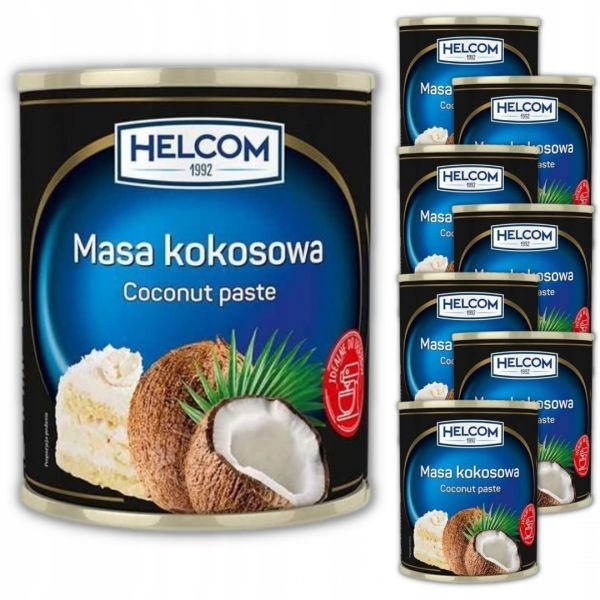 Masa kokosowa Helcom 430 g x 8 sztuk